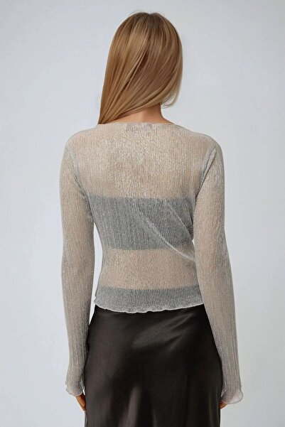 Hiccup Ασημί Μπλούζα με λαιμόκοψη