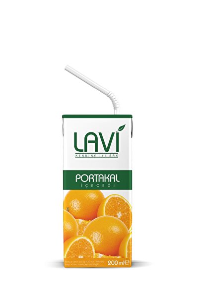 5M AHŞAP DEKOR Lavi Portakal Meyveli Içecek 200 ml x 27 Adet (Bir Koli)