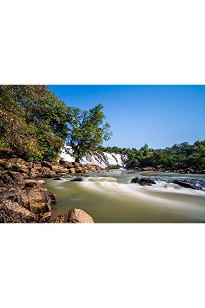 Zumzeria Πίνακας σε καμβά με θέμα τους καταρράκτες Gurara, 80x50εκ., canvaspainting993,