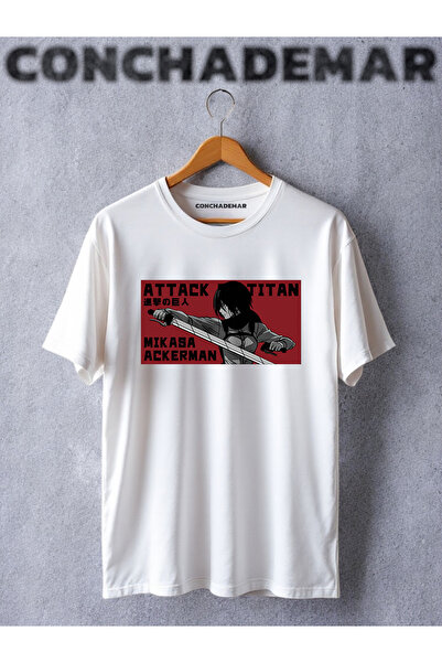 Vordevia Attack on Titan Mikasa Ackerman Anime Štampano Oversize kroj majica