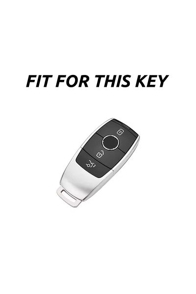 emii auto spare parts Mercedes Benz Key Case Cover - Pink/Silver Compatible