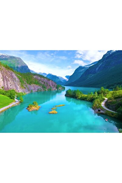 Zumzeria Tablou καμβάς όμορφης φύσης από τη Νορβηγία, 80x50εκ., tabloucanvas782,