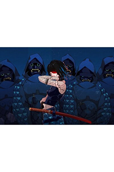 Zumzeria Tablou Canvas Katana Cyberpunk, 80x50cm, tablou1055, ®