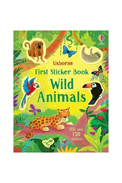 Usborne Carte pentru copii - First Sticker Book Wild Animals
