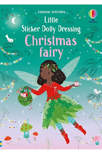 Usborne Carte pentru copii, Usborne, Little Sticker Dolly Dressing Christmas fairy, 4+ ani