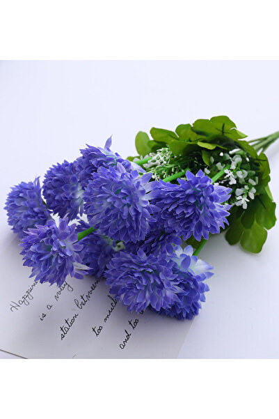 MD Aspiz Flowers Yapay Lüx Krizantem Demeti 9Lu ( SAKSISIZ ) Karanfil Kartopu...