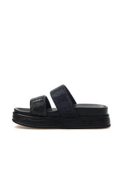 Guja Women's Stone Detailed Daily Slippers 25Y 25Y416 Z Black