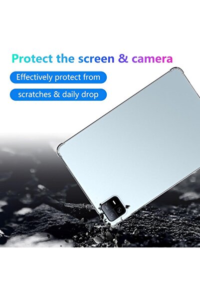 Fogy حافظة شفافة متوافقة مع هاتف Xiaomi Mi Pad 7 مقاس 11.2 بوصة، حافظة سيليكون مضادة للصدمات