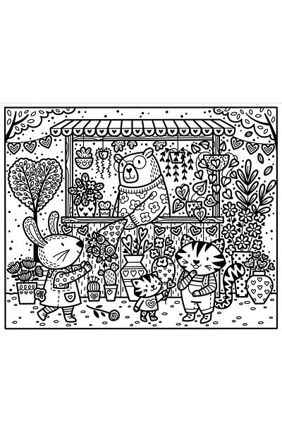 Usborne Children's Book - Love, Hearts And Flowers Magic Painting Book