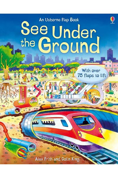 Usborne Carte Lift The Flap, - See Under The Ground, 6 Ani