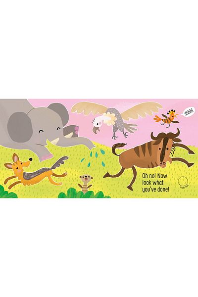 Usborne Don't Tickle The Elephant! - Elephant Sounds Sensory Book