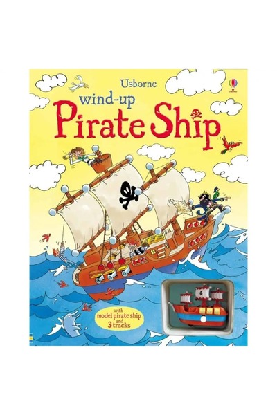 Usborne Pirate toy book - Wind-up pirate ship