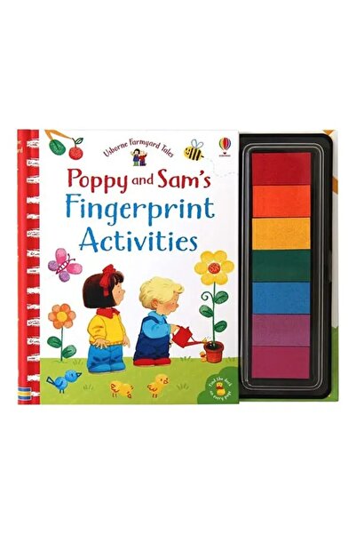 Usborne Carte cu activitati de pictat - Poppy and Sam's fingerprint activities