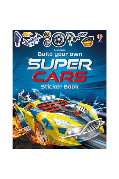 Usborne Carte Cu Stickere - Build Your Own Supercars Sticker Book