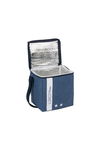 Waumau Isothermal Lunch Bag Individual Zipper Blue Denim 19X15X20Cm - 5.5Liters