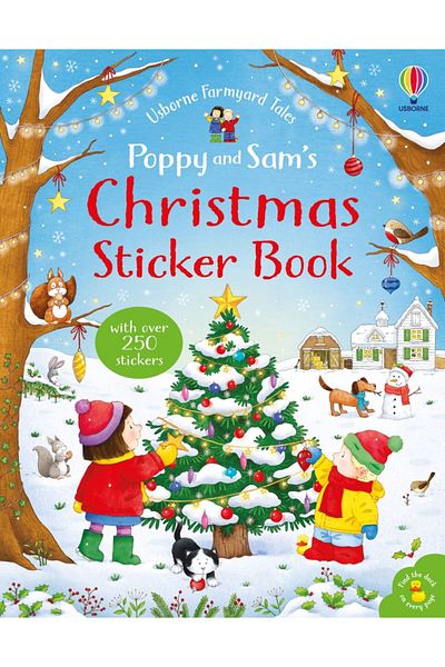 Usborne Children's Book, , Poppy And Sam's Christmas Sticker Book, 3 Years