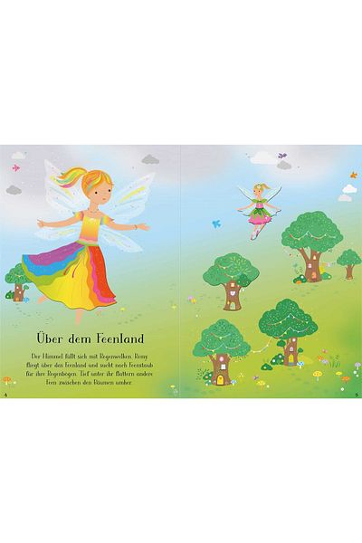 Usborne Carte Pentru Copii - Little Sticker Dolly Dressing Rainbow Fairy