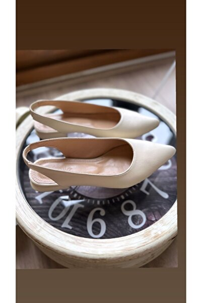EREN SHOES BAG Balerini de damă HOPE din piele naturală cu spatele deschis