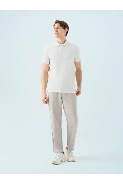 Loft Ανδρικό μπλουζάκι Regular Fit Polo Cream Lf2035136