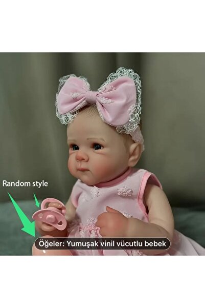 Kayra 48 Cm Silikon Reborn Gerçekçi Bebek