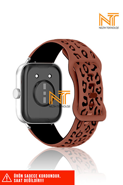 Nezih Case Xiaomi Redmi Watch 4 / 5 / 6 / Band 8 Pro / Uyumlu A Kalite Leopar...