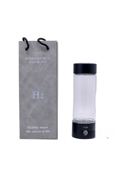blossom Hydrogenated, Ionized and Plasma Water Generator Bottle - 420 ml, ARVADA, USB Power, LED
