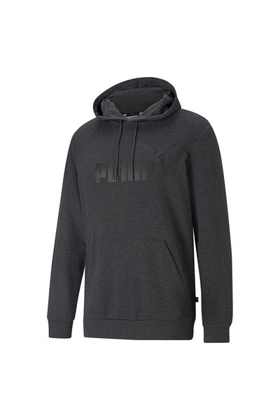Puma Ess Big Logo Hoodie Dark Gray Heather Men's Sweatshirt 58668807