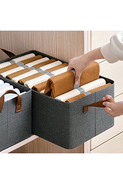 Flippy Storage Box Basket Type Flippy, Textile Material, Foldable, 47x35x30 cm, 50 l, Metal Frame, with Han