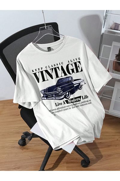 Bengi Clothing Oversize Cut Short Sleeve Printed T-Shirt