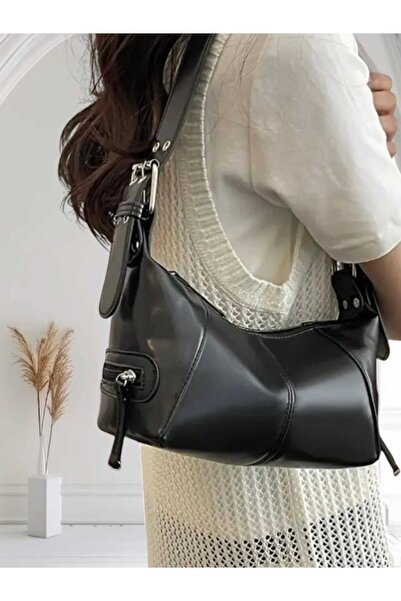 La'Graccia Rugan Silindir Siyah El ve Omuz Çanta