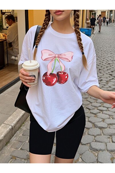 Jose Clothing Tricou imprimat cu mânecă scurtă cu croială supradimensionată