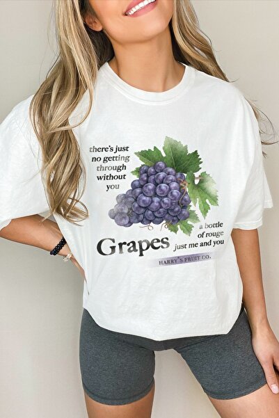 Jose Clothing Tricou imprimat cu mânecă scurtă cu croială supradimensionată