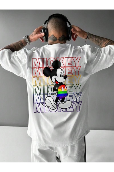 Jose Clothing Tricou imprimat cu mânecă scurtă cu croială supradimensionată