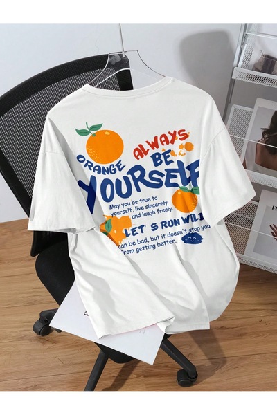 Jose Clothing Tricou imprimat cu mânecă scurtă cu croială supradimensionată