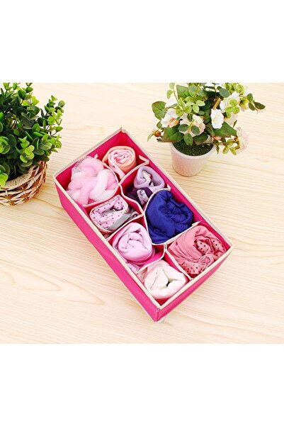 Flippy Storage Box, Flippy, For Underwear, Socks, and Bras, Textile Material, 8 Compartments, 32 x 16 x 10