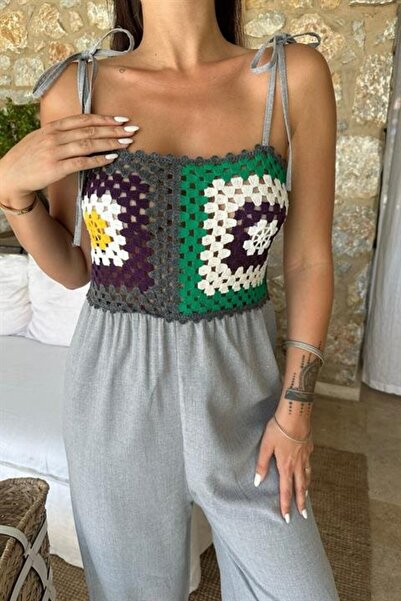 Bijuterria Jasmin Linen Jumpsuit with Drain 128008