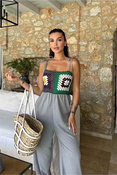 Bijuterria Jasmin Linen Jumpsuit with Drain 128008