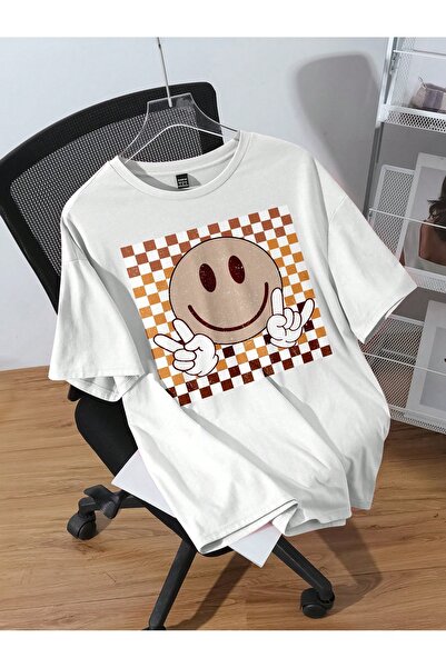 Jose Clothing Tricou imprimat cu mânecă scurtă cu croială supradimensionată