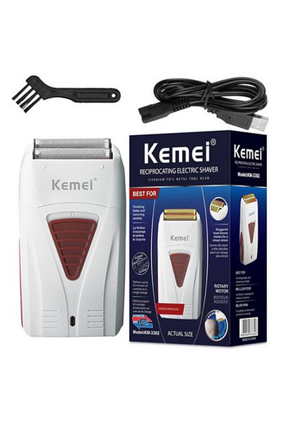 Kemai Aparat De Ras Electric Kemay Km-3382 Skin Safe 4d, Profesional, Folie Hipoalergenica, Acumulator