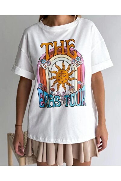 Jose Clothing Tricou imprimat cu mânecă scurtă cu croială supradimensionată