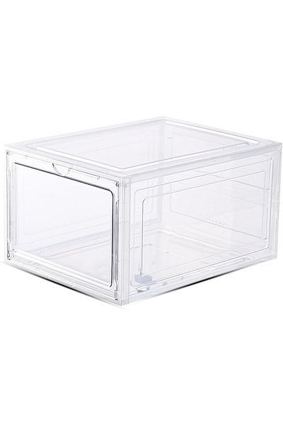 Flippy Flippy Shoe Organizer, 36x28x21 cm, Transparent, PP+ABS, with Magnetic Doors