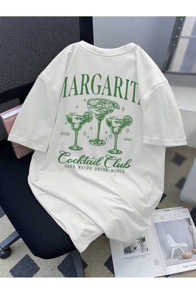 Jose Clothing تي شيرت مطبوع بأكمام قصيرة وقصة كبيرة الحجم