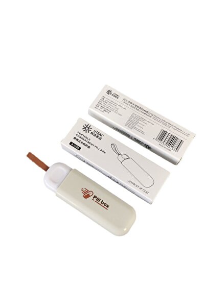 Pillbox Cutie de depozitare a medicamentelor, portabilă, 3 compartimente, tip...