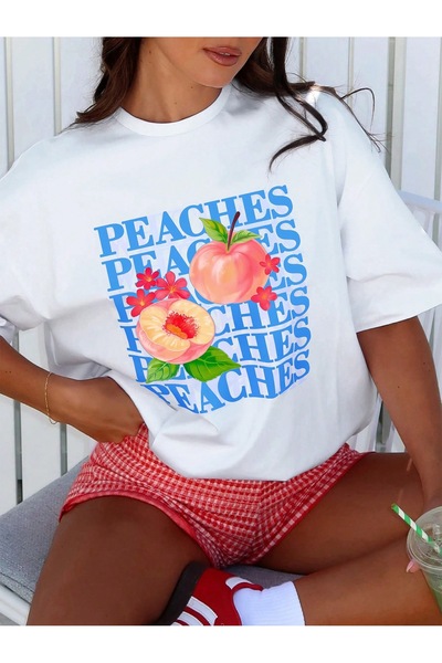 Jose Clothing Tricou imprimat cu mânecă scurtă cu croială supradimensionată