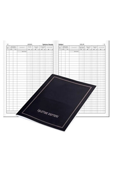 Genel Markalar İşletme Gelir Gider Defteri 40 Yaprak Plastik Kapak