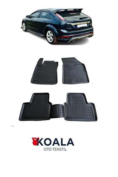 KoalaOtoTekstil Ford Focus 2 Hatchback (2005-2010) Havuzlu Paspas