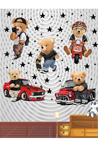 Göktuğ Hediyelik طقم حائط كريزي بيرز للأطفال 100x30 سم