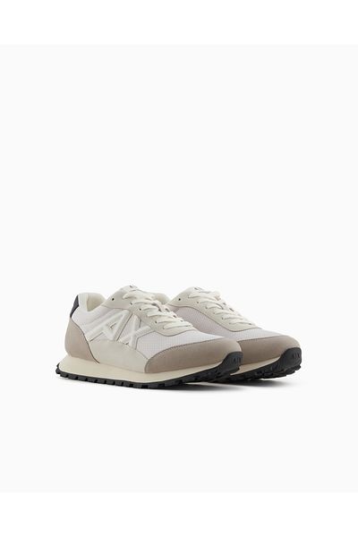 Armani Exchange Men's Octopus Ismeli Ax Logo White Shoes Xux263 Xv942-U660