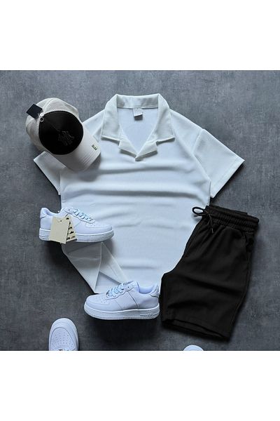 viperkombin Bürümcük T-Shirt and Shorts Summer Set 2 Pieces