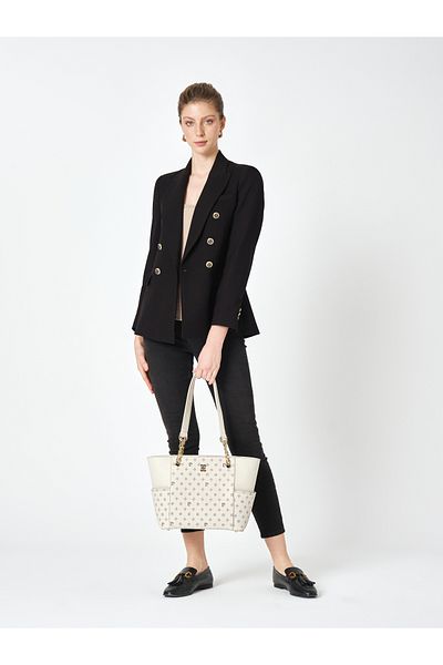 Pierre Cardin Vanilla Monogram Women's Shoulder Bag 05Po25Y1890